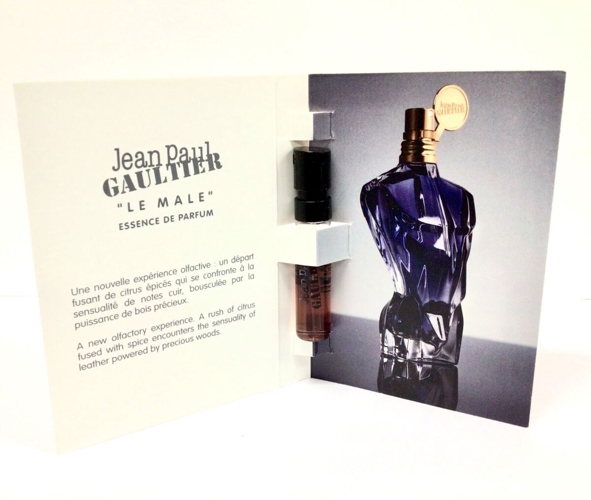 Jean Paul Gaultier Le Male Essence de Parfum 1.5ml Carded Sample Vial (m)